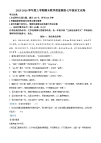 黑龙江省齐齐哈尔市龙江县2025-2026学年七年级上学期12月期末语文试题（含答案）（含解析）