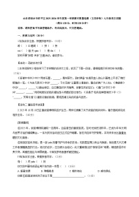 山东省烟台市牟平区2025-2026学年度第一学期期末质量检测（五四学制）九年级语文试题（含答案）