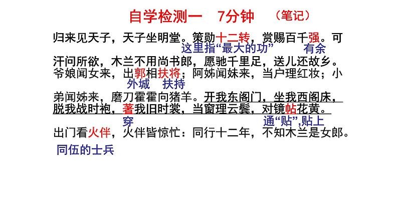 8《木兰诗》第二课时 课件第5页