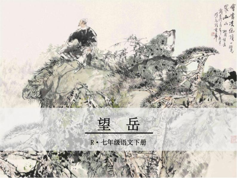 20《望岳》ppt课件_部编版七年级下册01