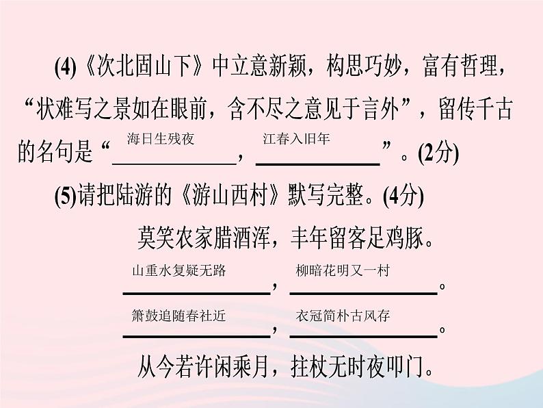 广东专用中考语文高分突破满分特训课件303