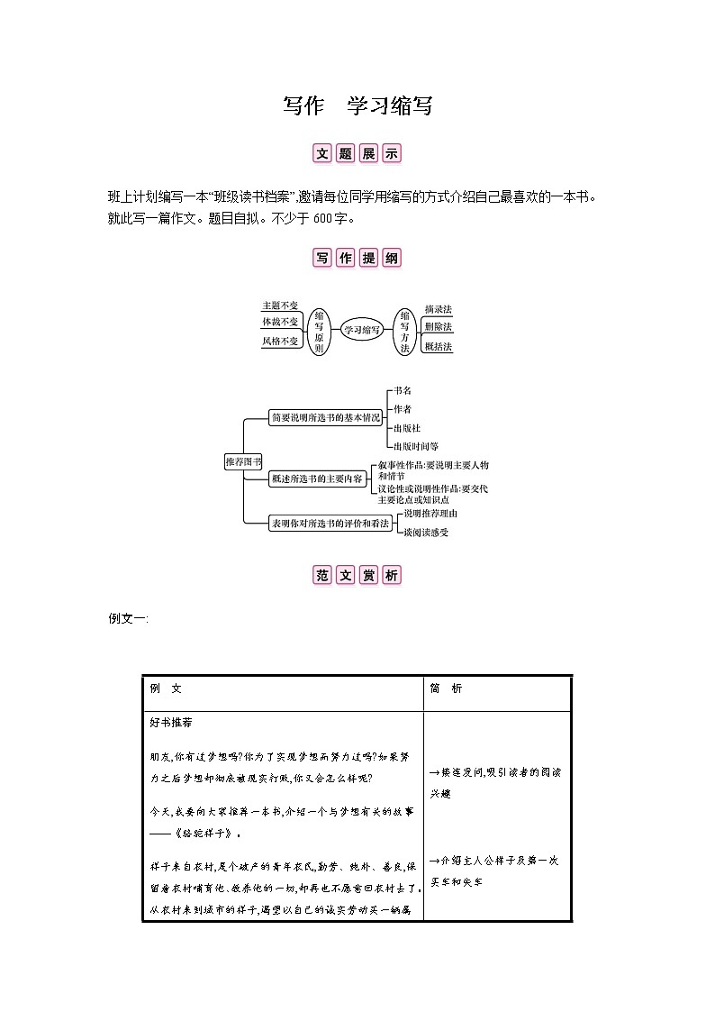 (2020年秋)人教版九年级上语文第四单元 写作 课件练习01