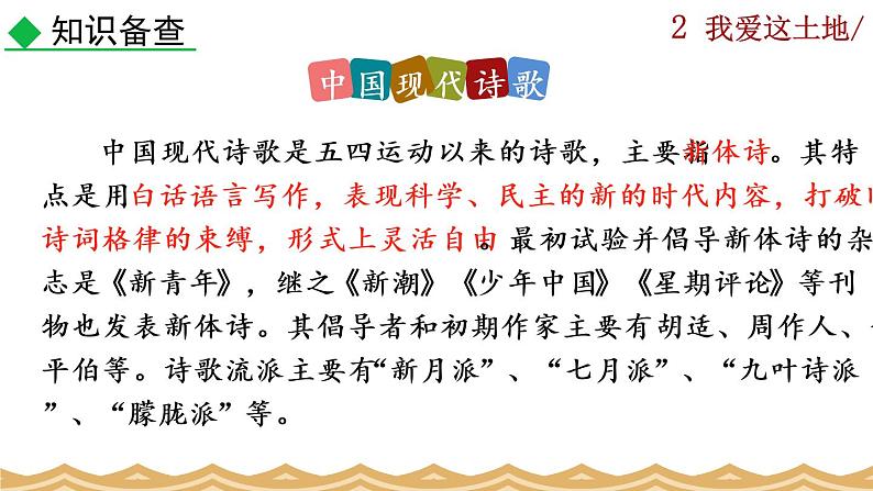 部编版语文九年级上册:3《我爱这土地》课件+音频素材07