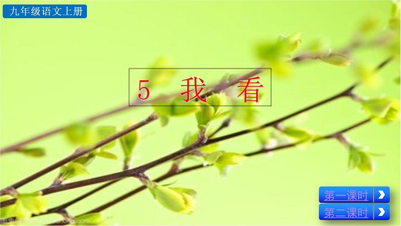 部编版语文九年级上册:6《我看》课件+音频素材04