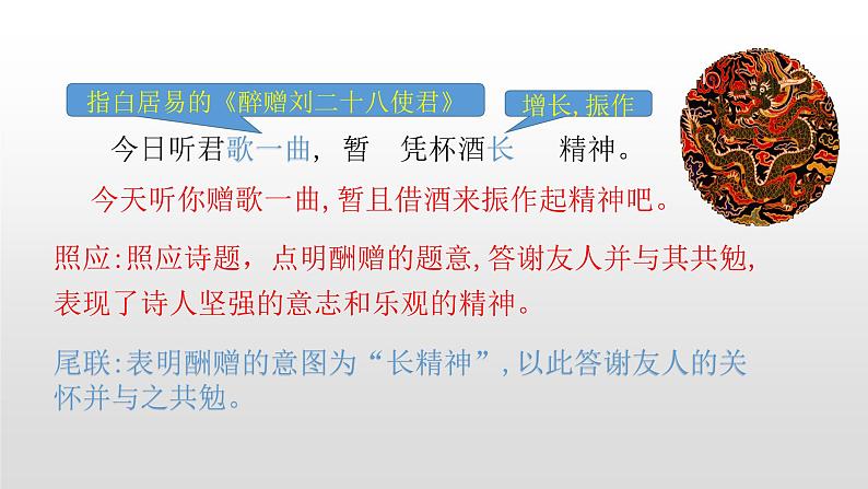 人教部编版九年级语文上册13诗词三首《酬乐天扬州初逢席上见赠》 课件08