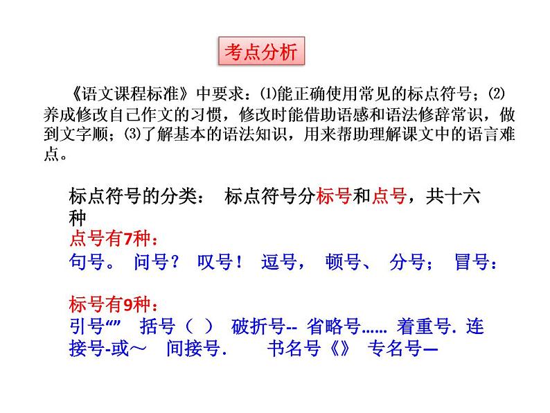 标点符号讲解与辨析(课件)中考语文一轮复习新高度02