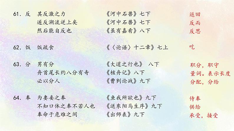 初中语文教材文言实词梳理E-H 课件04
