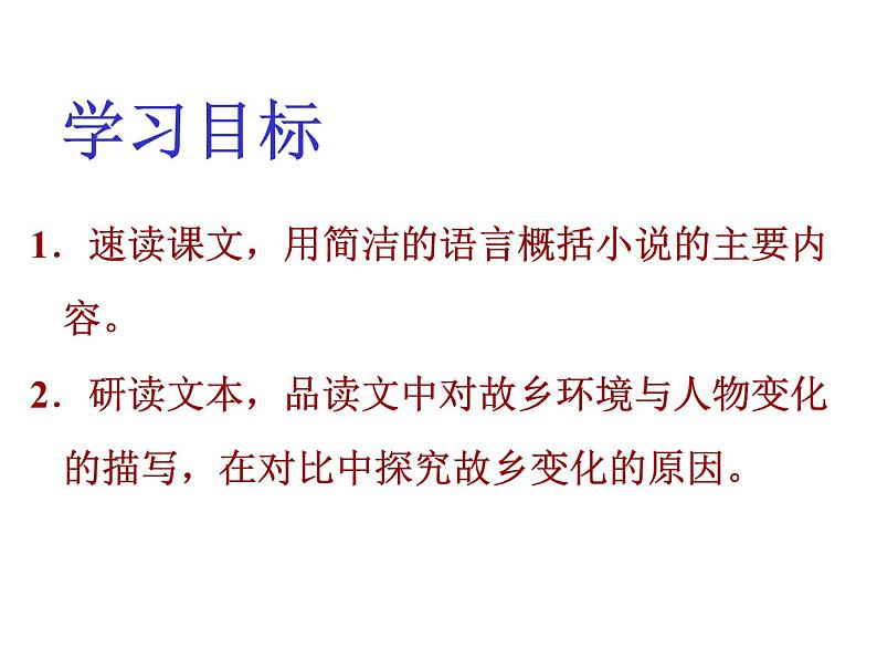 部编版九年级语文上册14故乡课件-第2页