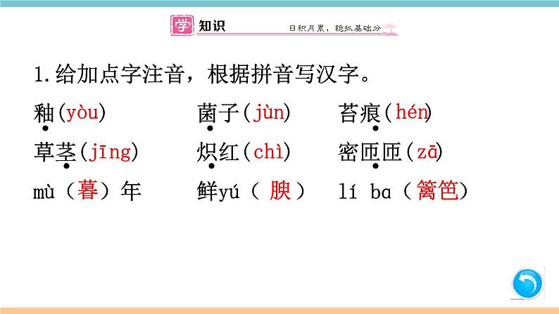 第四单元:17 昆明的雨 习题课件(含答案)_部编八上02