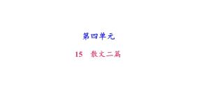 初中语文人教部编版八年级上册15* 散文二篇综合与测试优质习题ppt课件