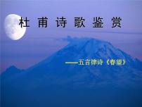 初中语文苏教版八年级上册第二单元九 古诗四首（春望、泊秦淮、十一月四日风雨大作、过春望获奖ppt课件