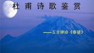 初中语文苏教版八年级上册第二单元九 古诗四首（春望、泊秦淮、十一月四日风雨大作、过春望获奖ppt课件