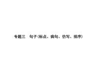 （语文版）八年级语文上册专题三句子标点、病句、仿写、排序习题课件