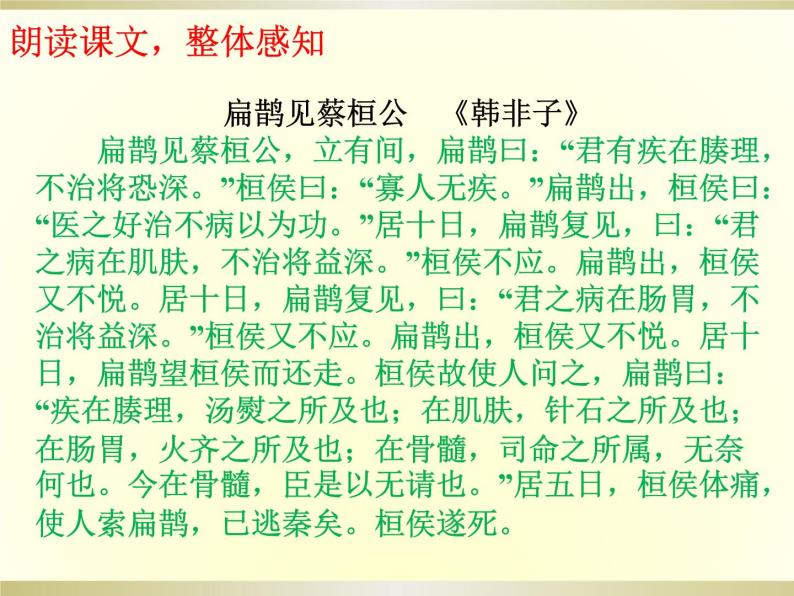 八年级下语文课件扁鹊见蔡桓公 (4)_鲁教版07