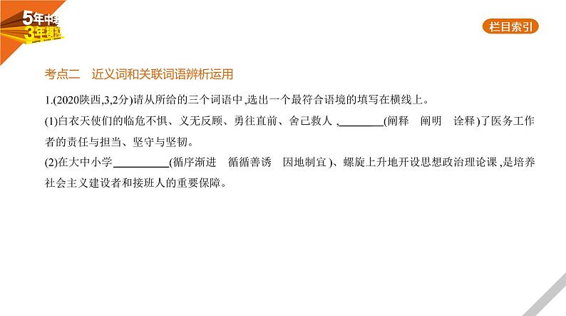 2021版《5年中考3年模拟》全国版中考语文:02专题二 词 语06