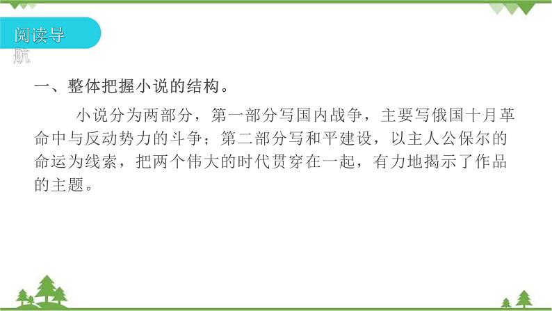 中考语文专项复习名著阅读《钢铁是怎样炼成的》 理想的旗帜与人生教科书 讲练课件07