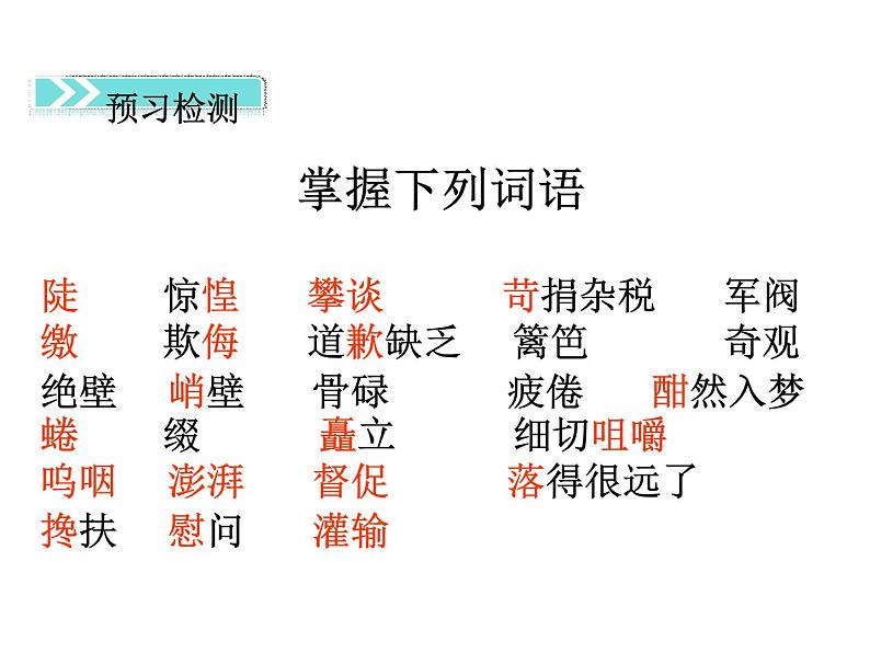 【教学课件】部编版语文七年级下册第2单元6 老山界05