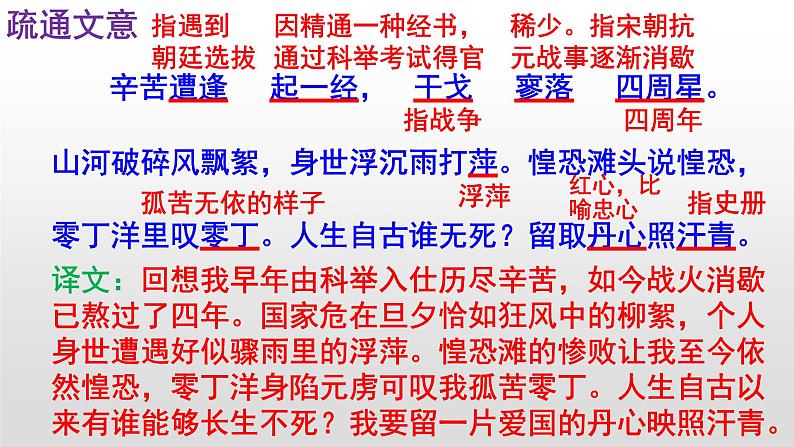 2020—2021学年部编版语文九年级下册第24课《诗词曲五首——过零丁洋》课件(共52张PPT)06