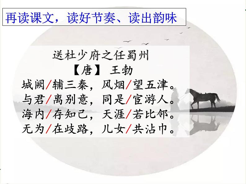 2020—2021学年部编版语文八年级下册第三单元课外古诗词诵读《送杜少府之任蜀州》课件(共18张PPT)第6页