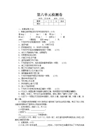初中语文人教部编版八年级下册第六单元单元综合与测试同步测试题