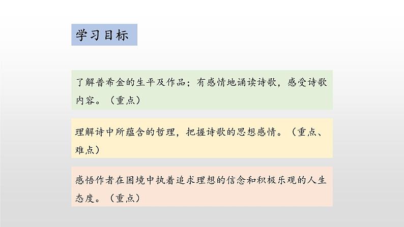 部编版语文七年级下册第20课《外国诗二首:假如生活欺骗了你》课件(共21张PPT)第2页