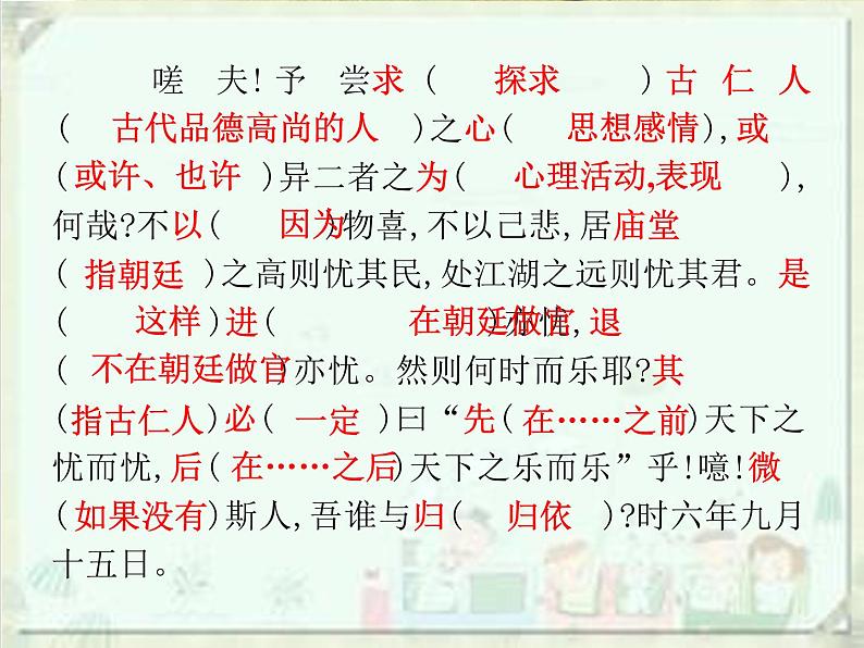 2020届中考语文总复习课件:第二部分 阅读 课内文言文阅读(九上)(共30张PPT)06