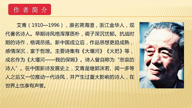 人教版语文九年级上册第一单元2《我爱这土地》课件PPT02