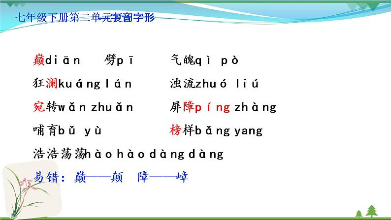 【精品】部编版 七年级下册语文 第2单元 期末复习资料(课件+复习题+中考链接)06