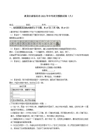 黑龙江省绥化市2021年中考语文模拟试卷（八）（含答案）