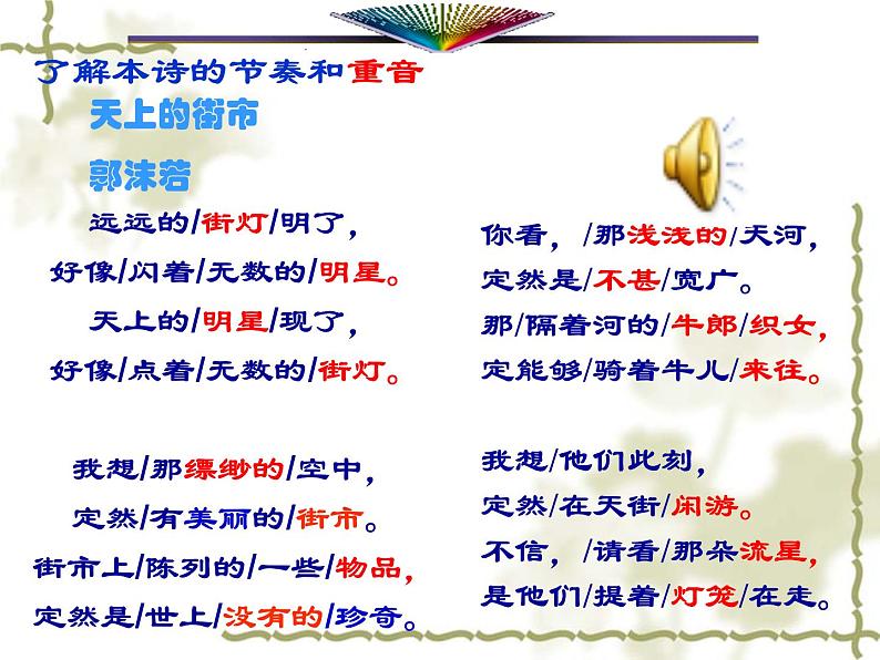 人教部编语文七年级上 诗两首 天上的街市 静夜5 课件第5页