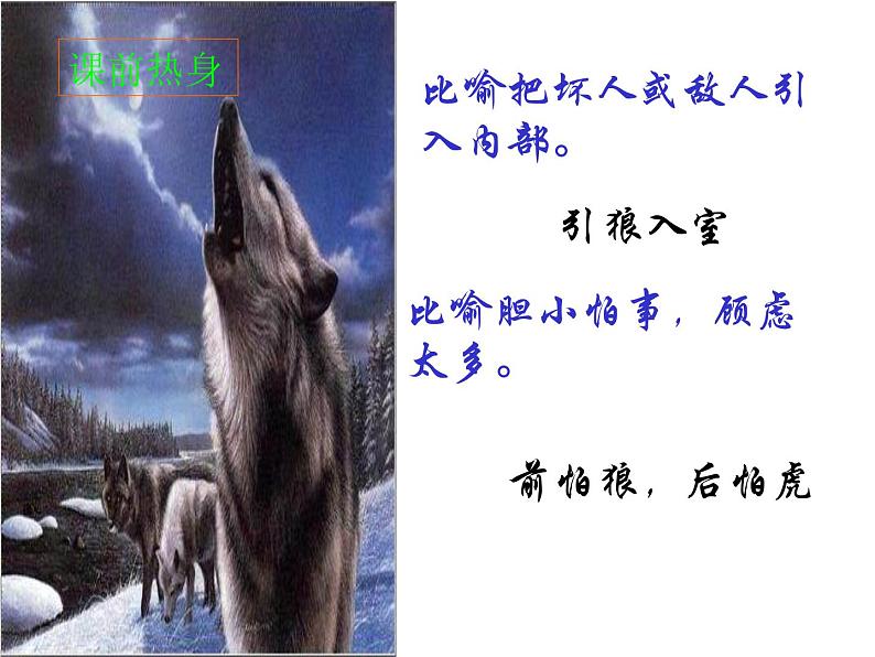 人教部编语文七年级上 狼8 课件05