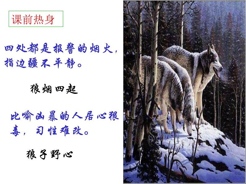 人教部编语文七年级上 狼8 课件07