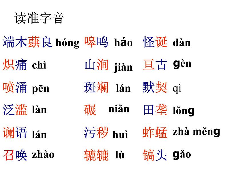 部编版语文七年级下册土地的誓言2 课件08