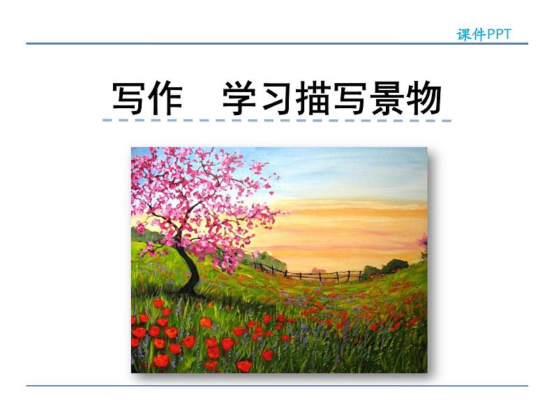 人教部编语文八年级上 第三单元 写作 学习描写景物 课件01