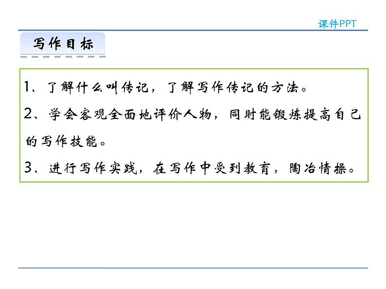 人教部编语文八年级上 第二单元  写作  学写传记 课件02