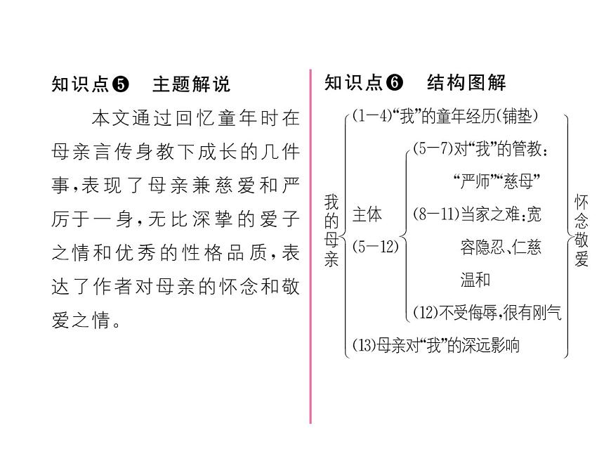 人教部編語文八年級上 名師課件6 我的母親 （共25張PPT）第5頁