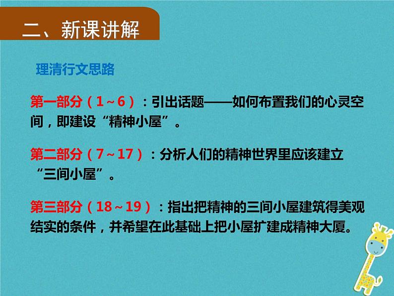 人教部编语文九年级上第9课《精神的三间小屋》导学课件(教师版)05