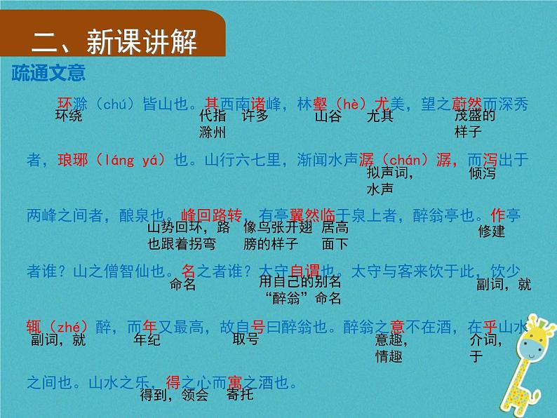 人教部编语文九年级上第11课《醉翁亭记》(第1课时)导学课件(教师版)05