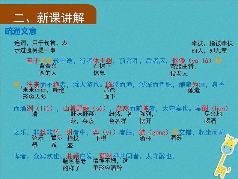 人教部编语文九年级上第11课《醉翁亭记》(第1课时)导学课件(教师版)08
