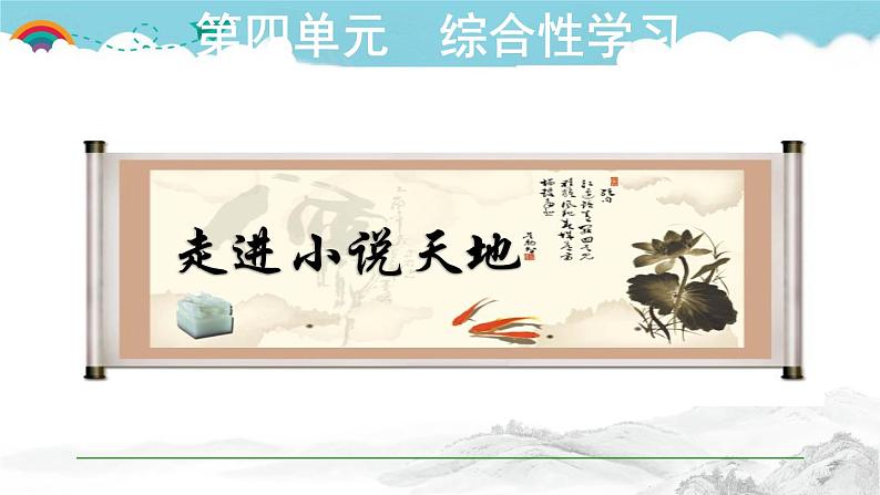人教部编语文九年级上4.授课课件 走进小说天地 课件第1页
