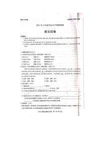 河南省卫辉市2020-2021学年八年级下学期学业水平调研抽测语文试卷（有答案)