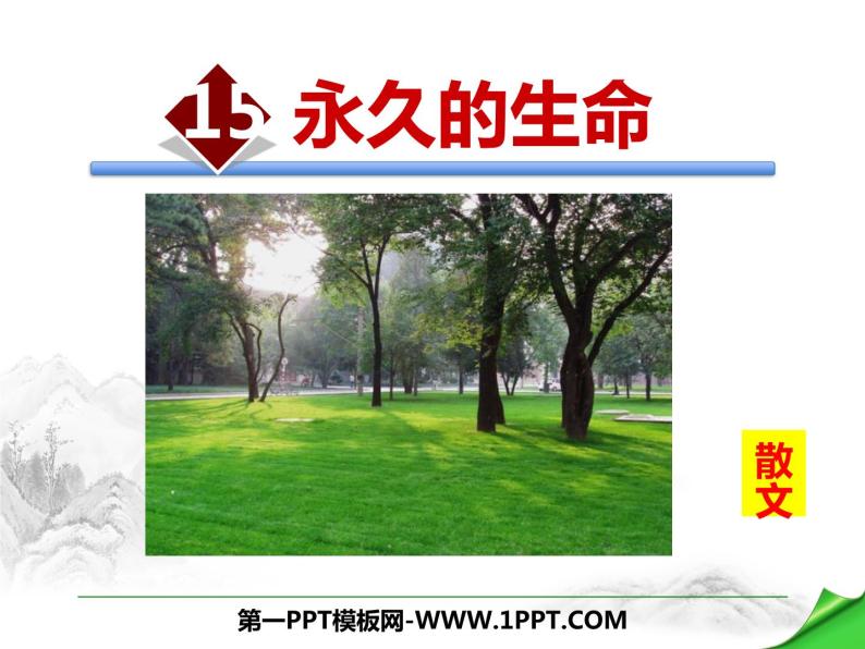 部编版八年级语文上册《永久的生命》PPT (4)01