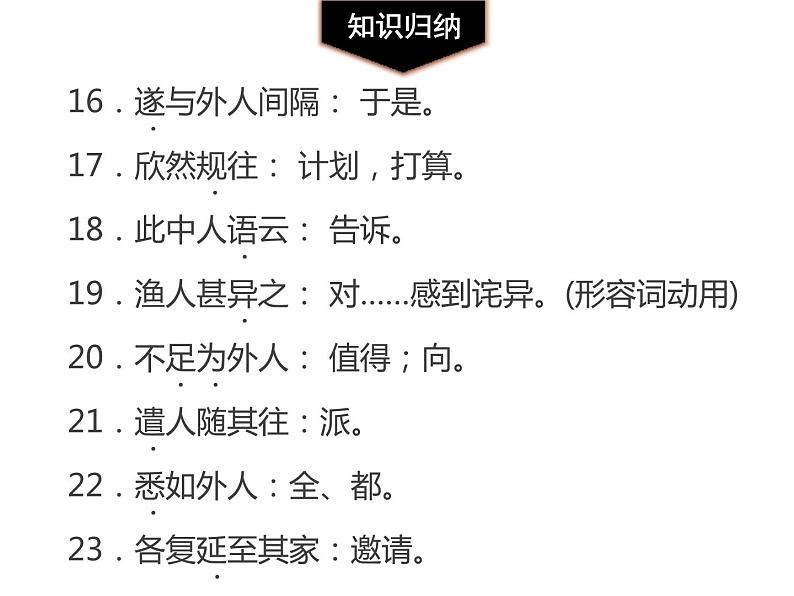 部编版八年级语文下册《桃花源记》PPT课文课件 (12)05
