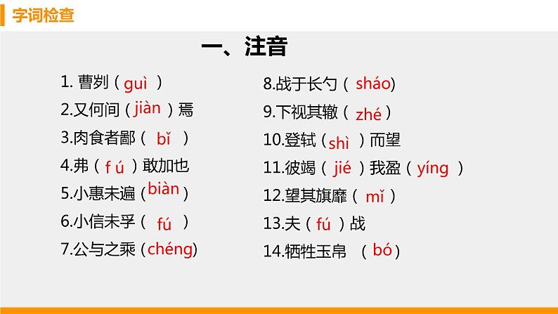 部编版九年级语文下册《曹刿论战》PPT课文课件(13)第7页