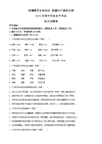 新疆维吾尔自治区、生产建设兵团2021年中考语文试题（原版卷+解析卷）