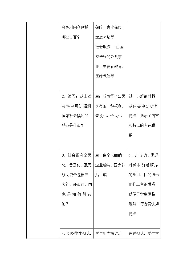 人教版九年级历史与社会下册 5.2《当代资本主义的新变化》教案教学设计第3页