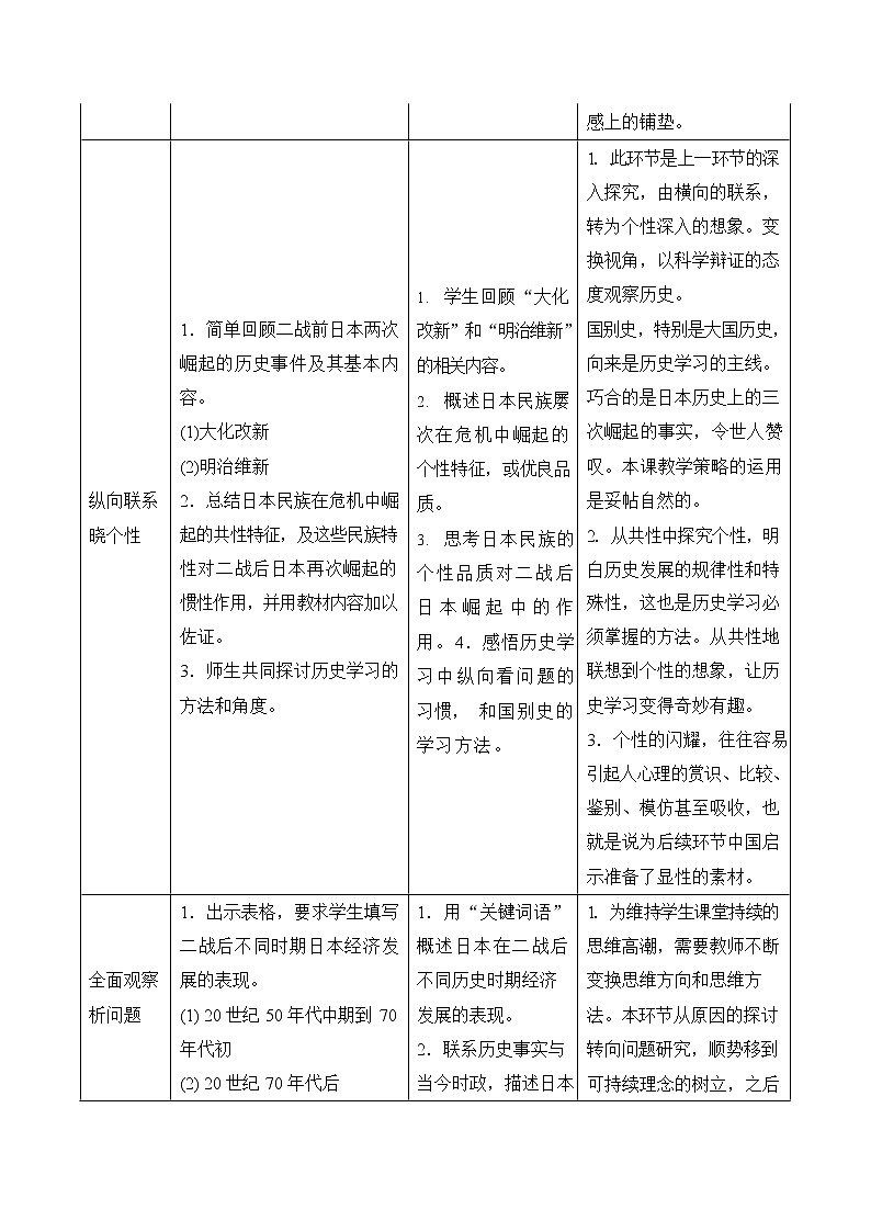 人教版九年级历史与社会下册 5.2.3《日本成为经济大国》教案教学设计第3页