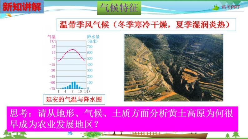 (人教版) 七年级 历史与社会 下册同步教学精品课件 6-1-2 沟壑纵横的黄土高原06