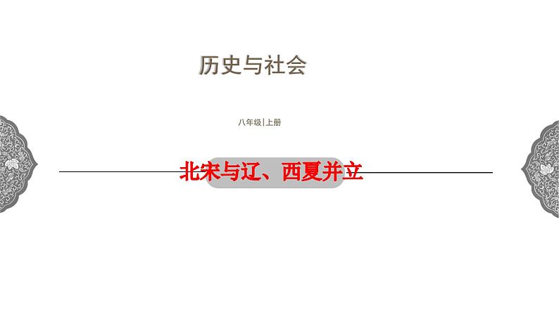 4.3.2 多元文化的碰撞与交融:北宋与辽、西夏并立 课件 初中历史与社会人教版八年级上册(2021年)第1页
