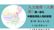 人教版 (人文地理)下册第三框 众多的人口背景图ppt课件